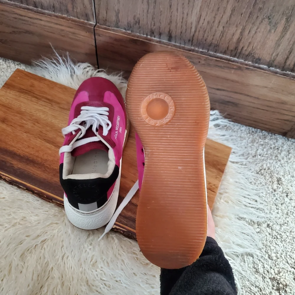 LAST CHANCE Stella McCartney Platform Nylon Sneakers - Picture 4 of 5